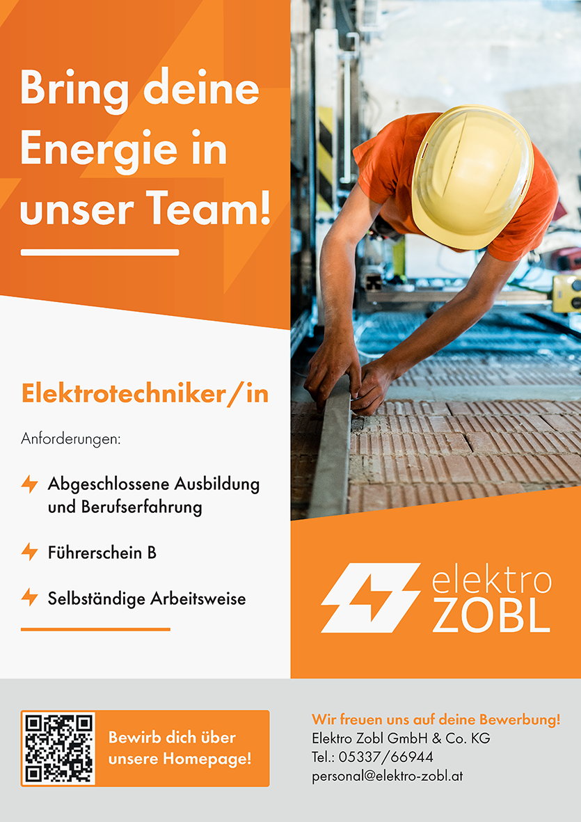 Elektrotechniker/in Stellenausschreibung